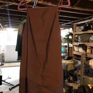 Gorgeous slinky evening dress in burgundy